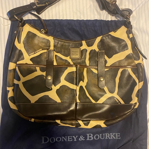 Dooney & Bourke giraffe print leather bag - Picture 3 of 5
